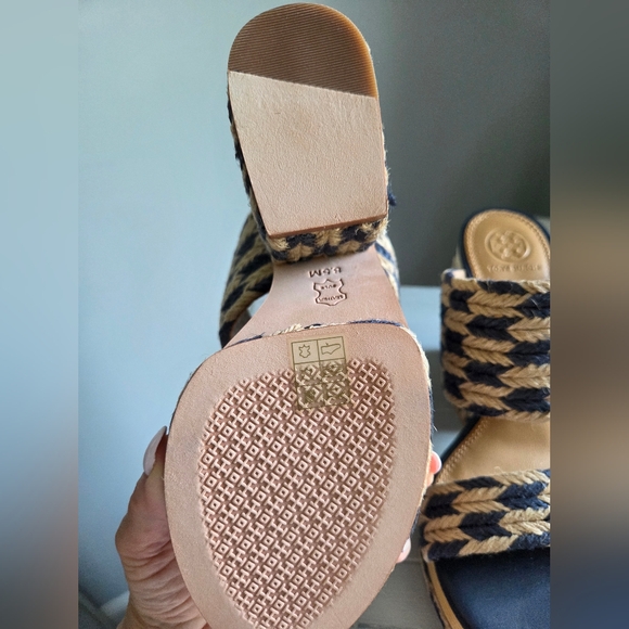 NIB Tory Burch Lola 100-mm sandal- Jute - Picture 7 of 10